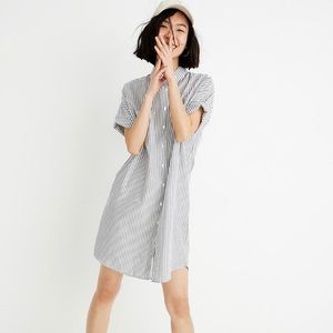 Madewell Courier Shirt Dress in Stripe XXS